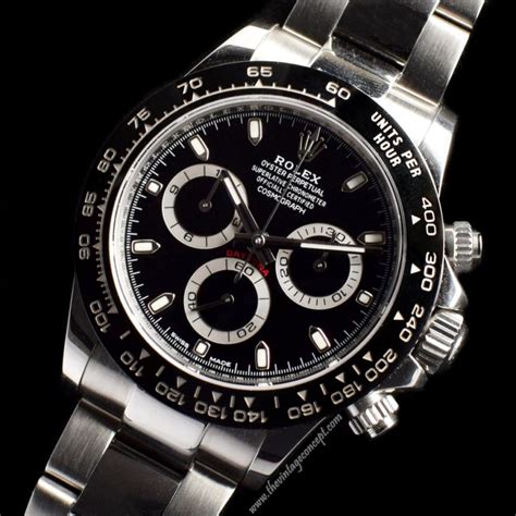 rolex daytona black dial review|rolex daytona price euro.